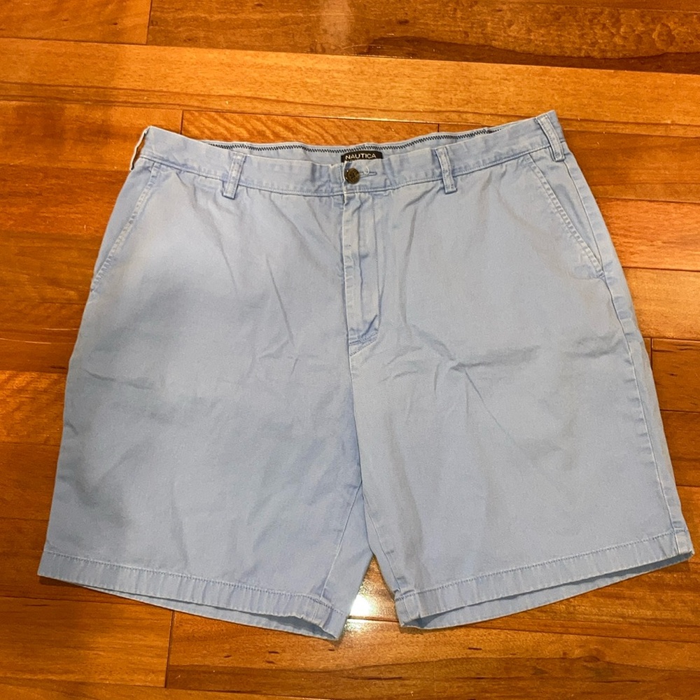 Polo by Ralph Lauren Men's Sky Blue Flat Front Shorts